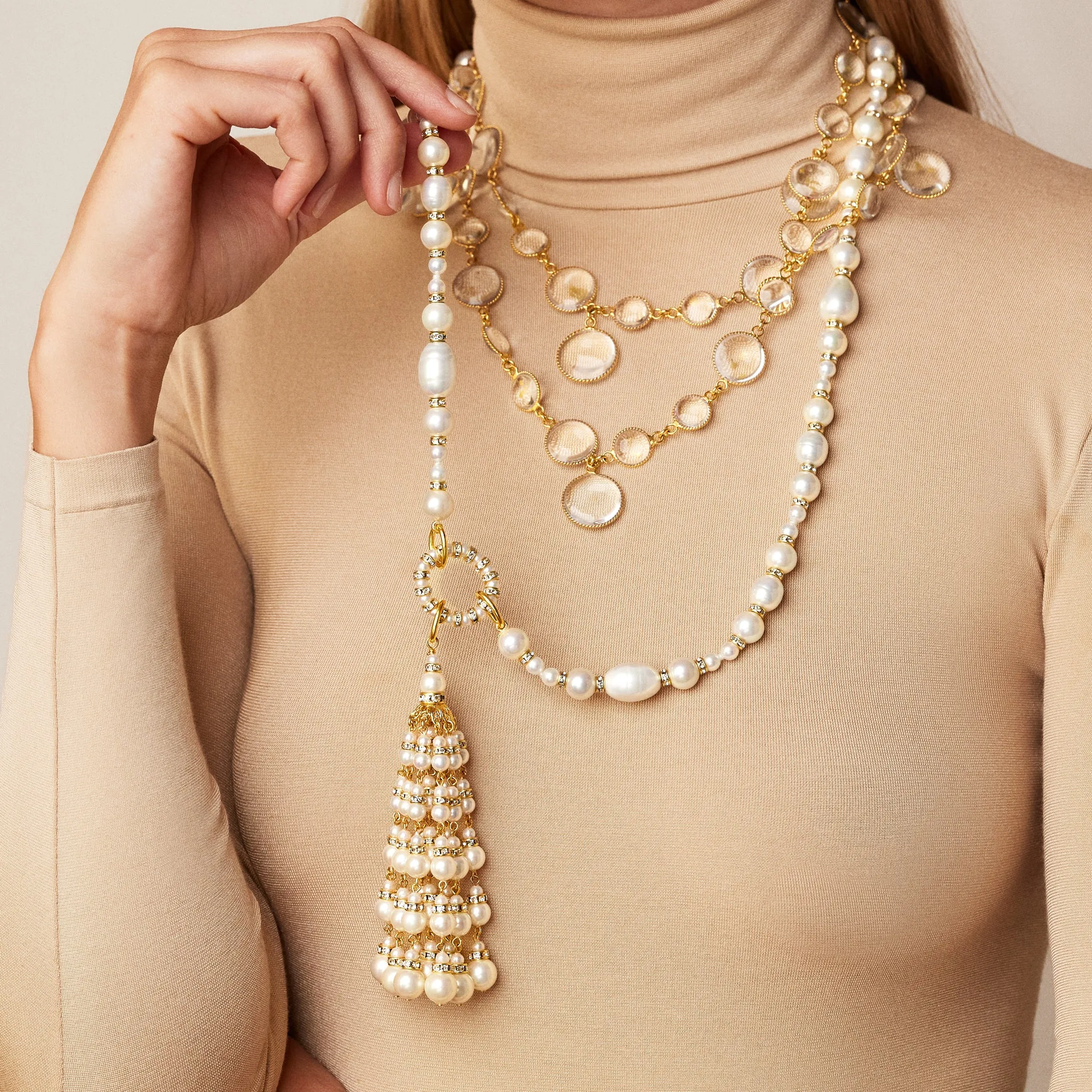 Pixel Necklace in Clear