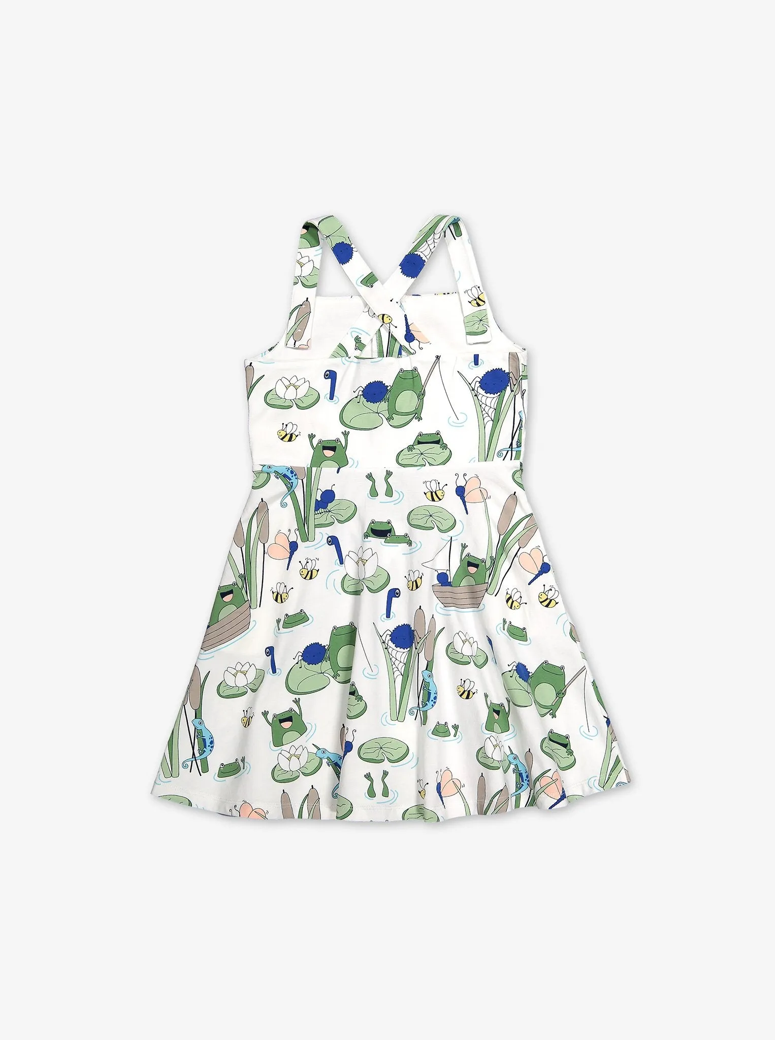 Pond Print Kids Dress