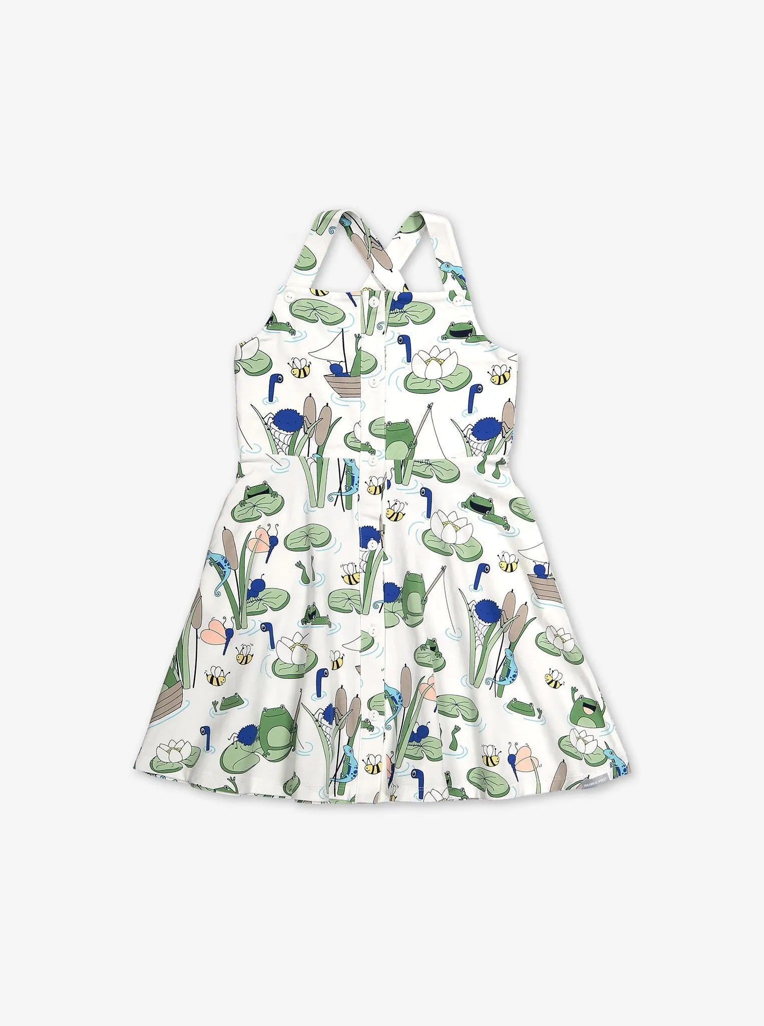 Pond Print Kids Dress