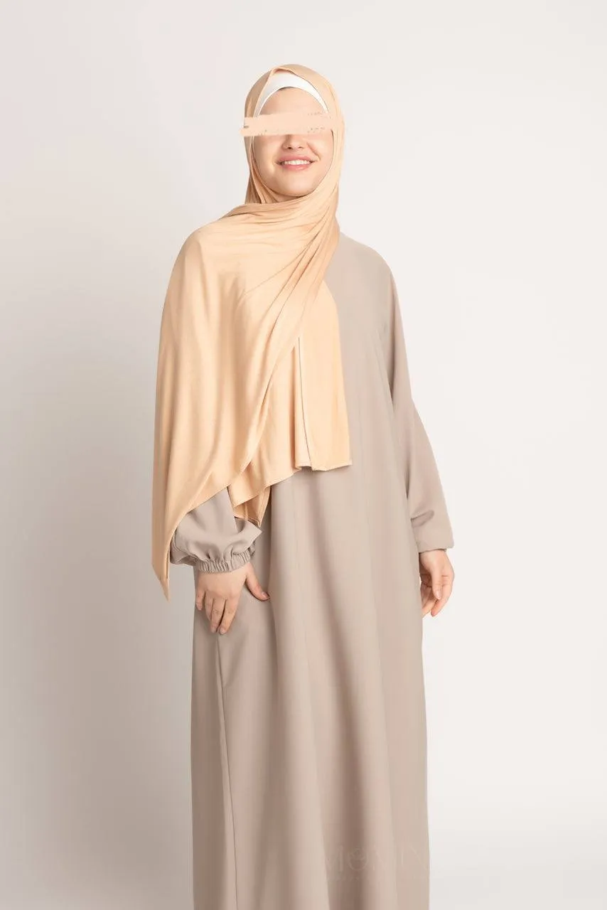 Premium Jersey Hijab - Camel