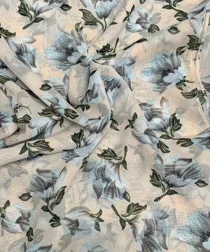 Printed Chiffon - Light Peach