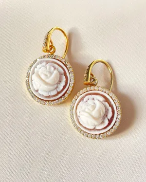 ROSE BLANCJE EARRINGS - GOLD