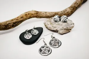 Sand Dollar Earrings - Seashell Jewelry