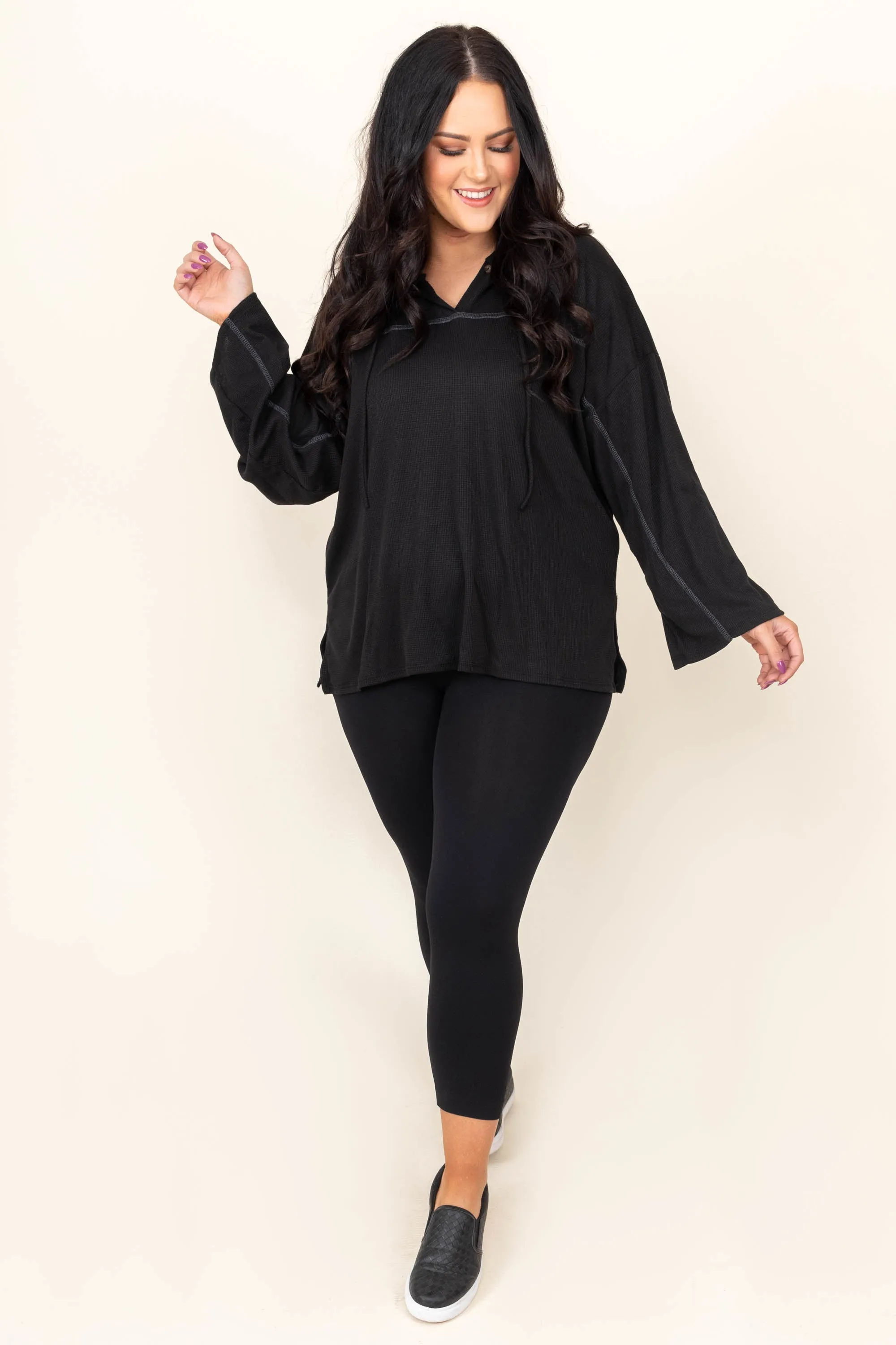 Seeking Serenity Hoodie, Black
