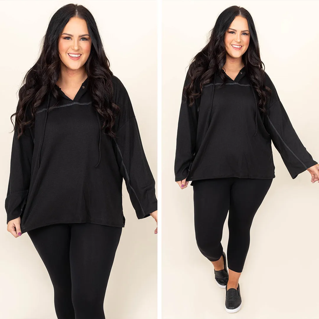 Seeking Serenity Hoodie, Black
