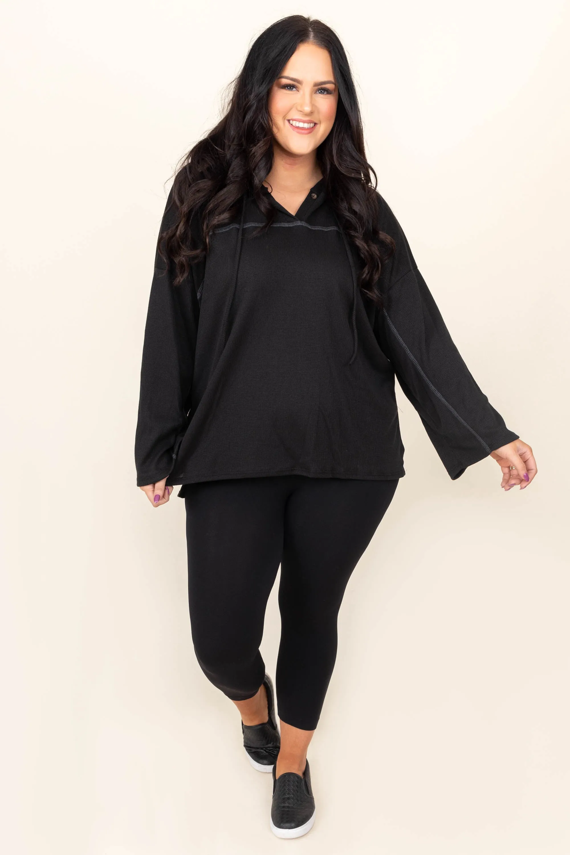 Seeking Serenity Hoodie, Black