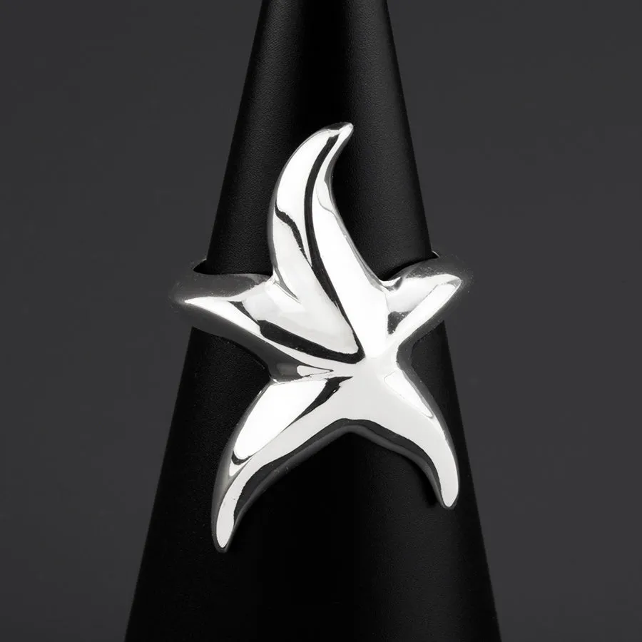 Sterling Silver Starfish Ring