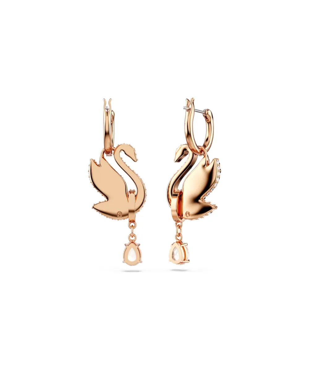 SWAROVSKI SWAN DROP EARRINGS