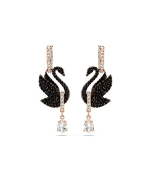 SWAROVSKI SWAN DROP EARRINGS