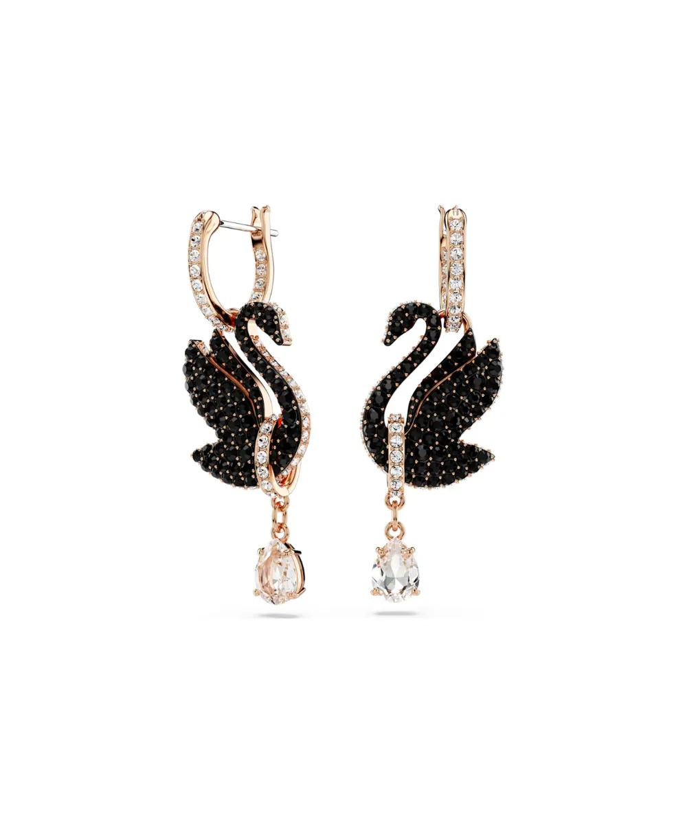 SWAROVSKI SWAN DROP EARRINGS