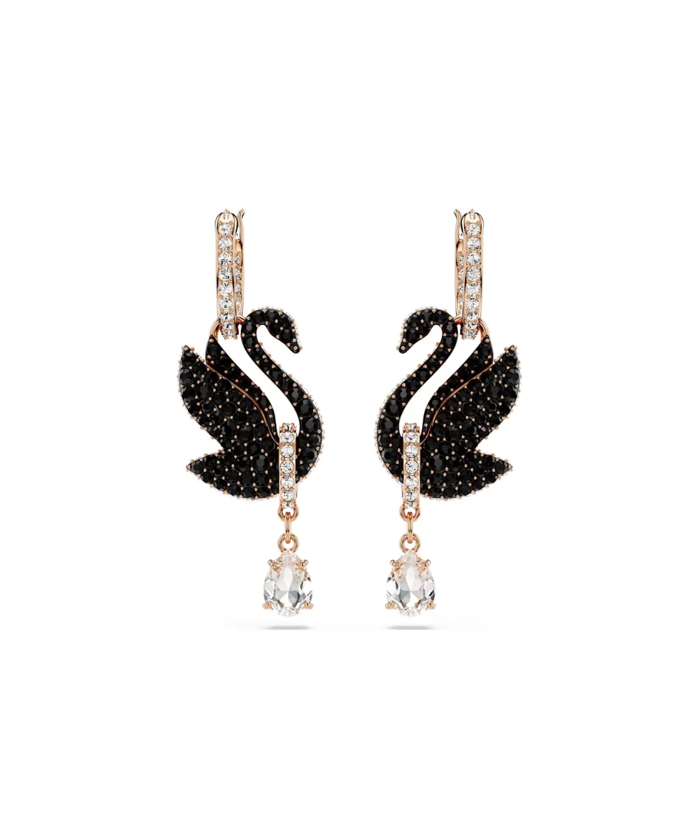 SWAROVSKI SWAN DROP EARRINGS