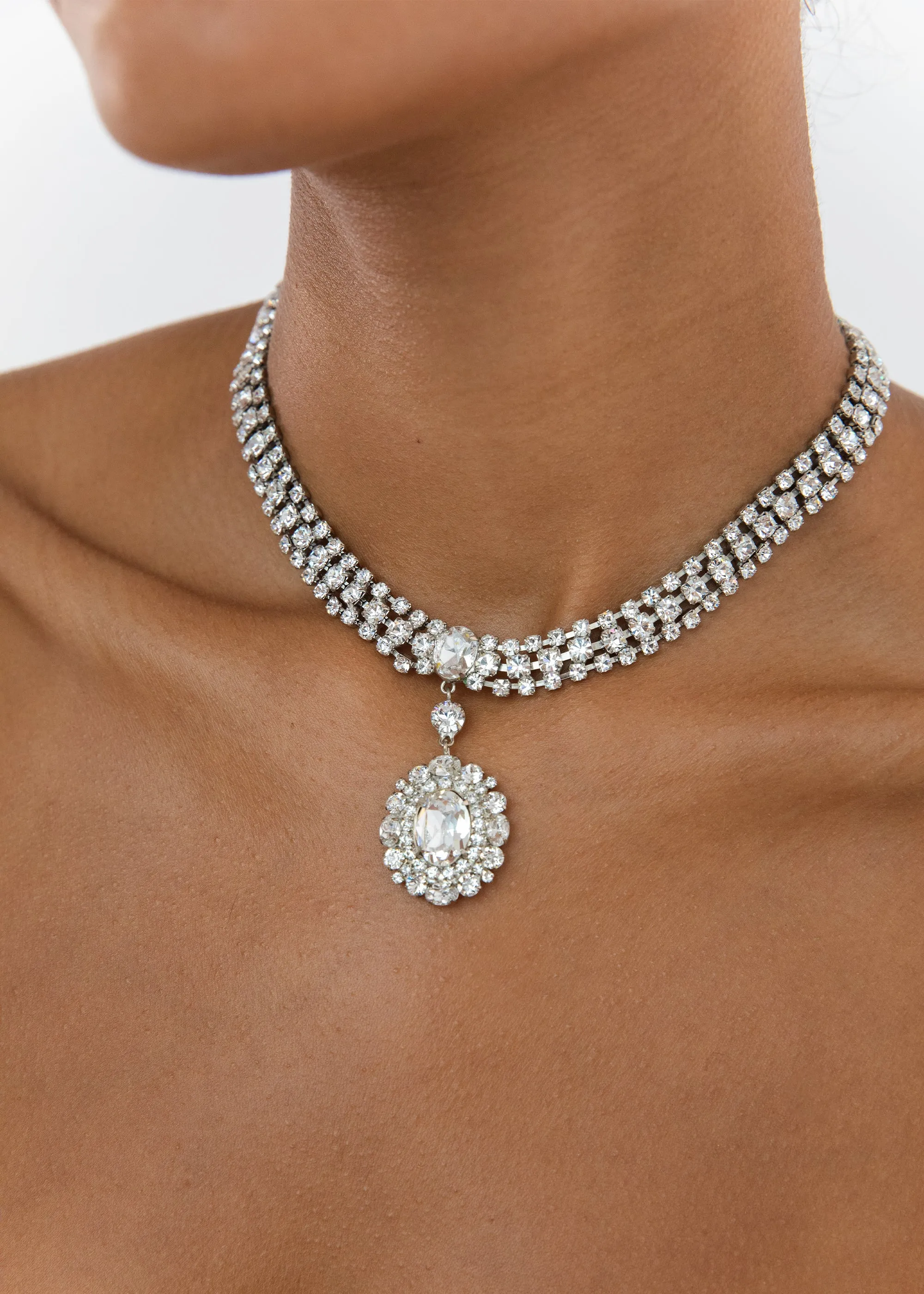 Sylvie Necklace -- Crystal