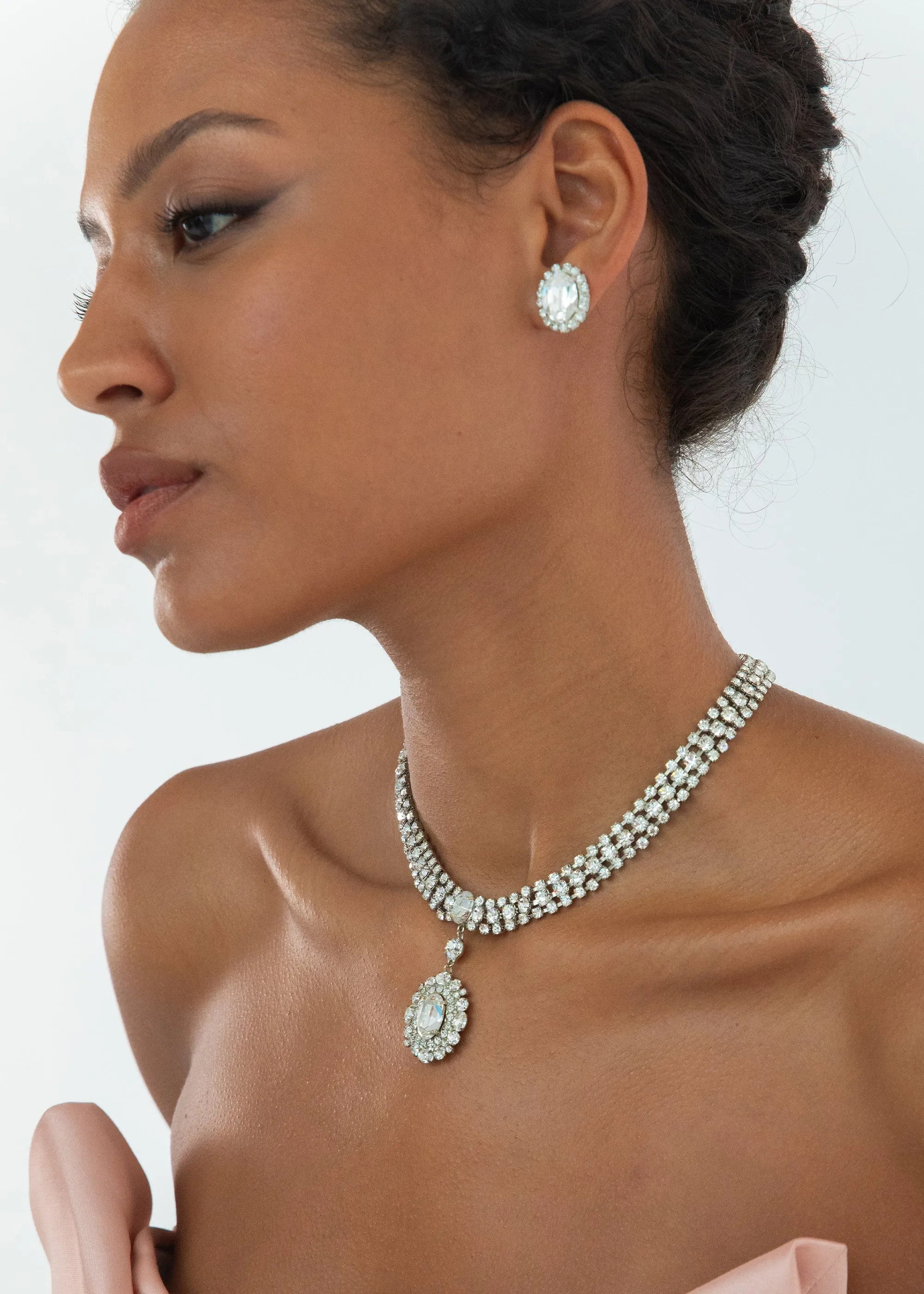 Sylvie Necklace -- Crystal