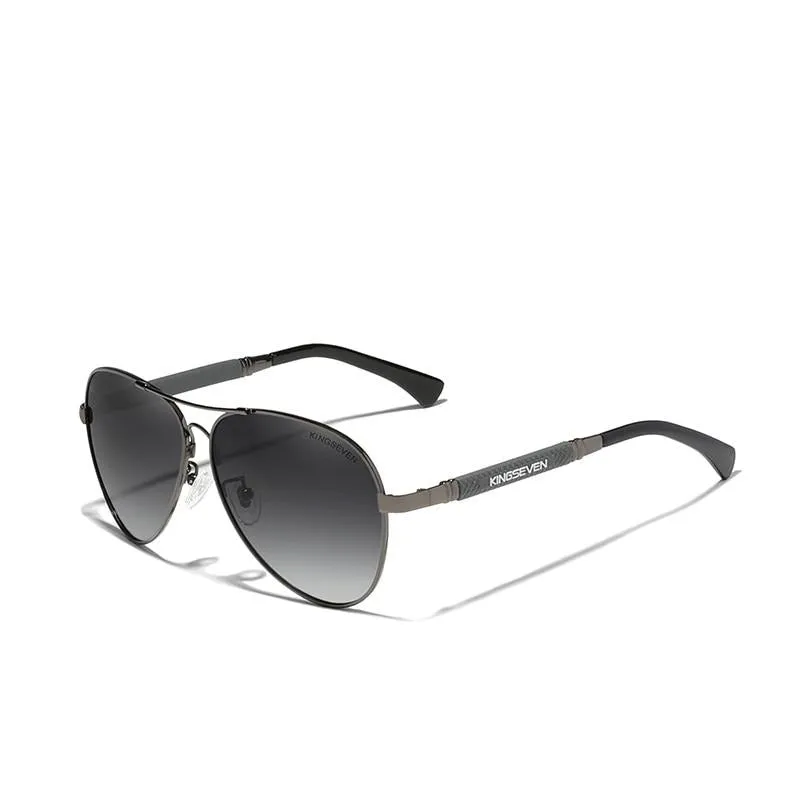 Titanium Alloy Polarized Sunglasses - Pilot Mirror Eyewear