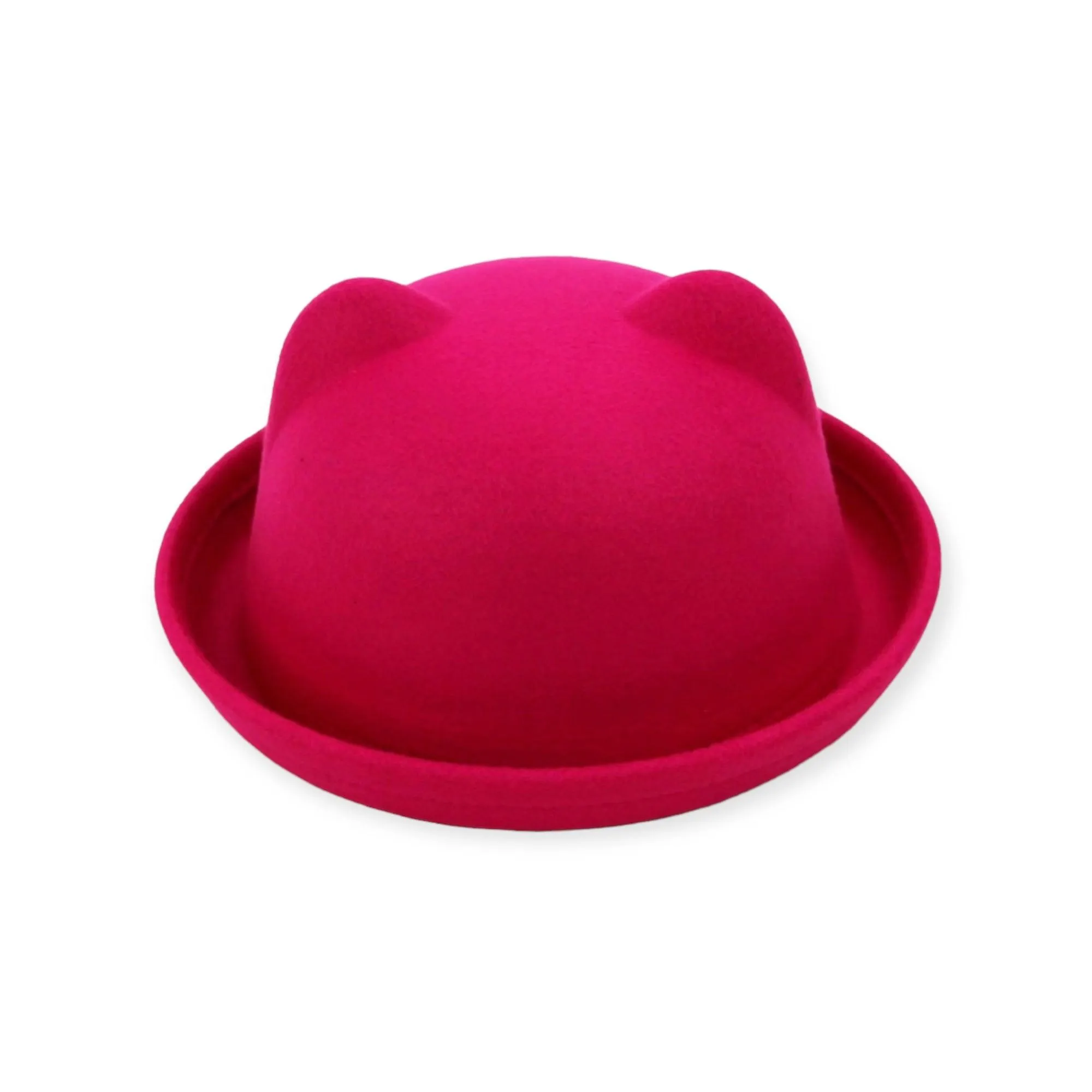 Trendy Cat Ears Bowler Hat