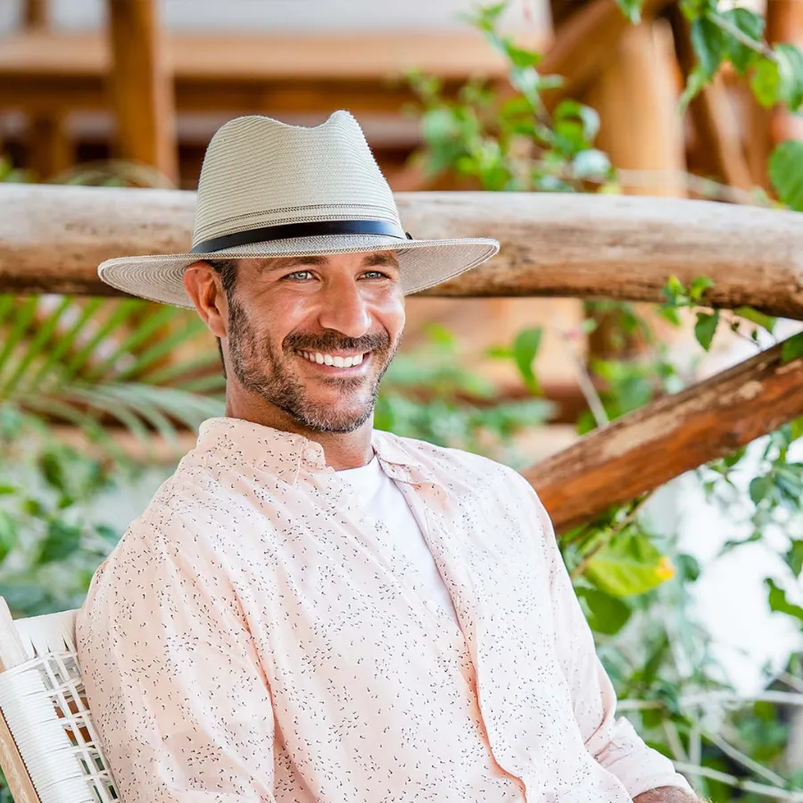 Wallaroo Hats Carter Sun Hat CART - Ivory/ Stone