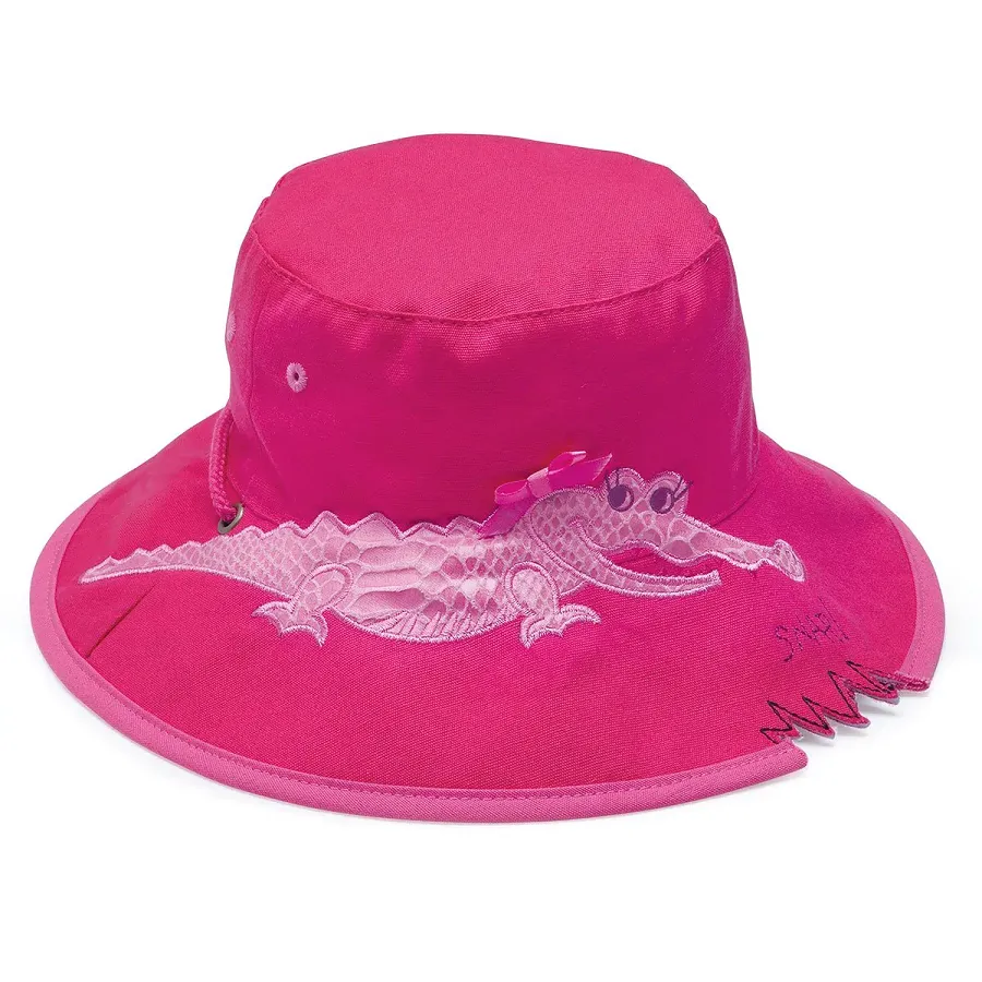 Wallaroo Hats Crocodile Kids Sun Hat CRO - Pink