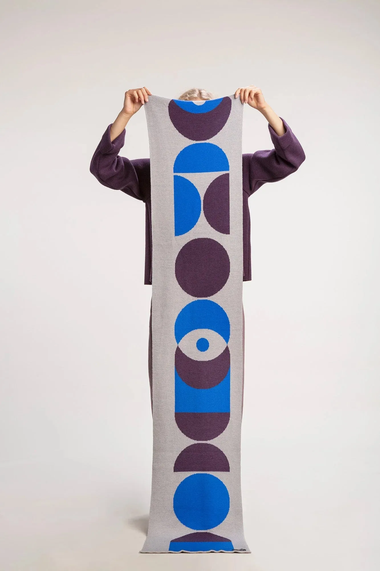 WOLVIS Otti maxi scarf icy blue
