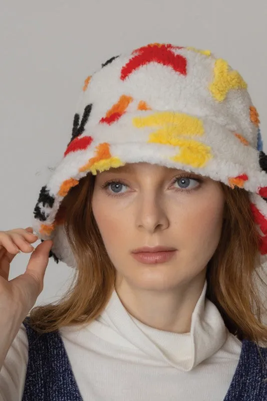 Women's Alphabet Sherpa Bucket Hat