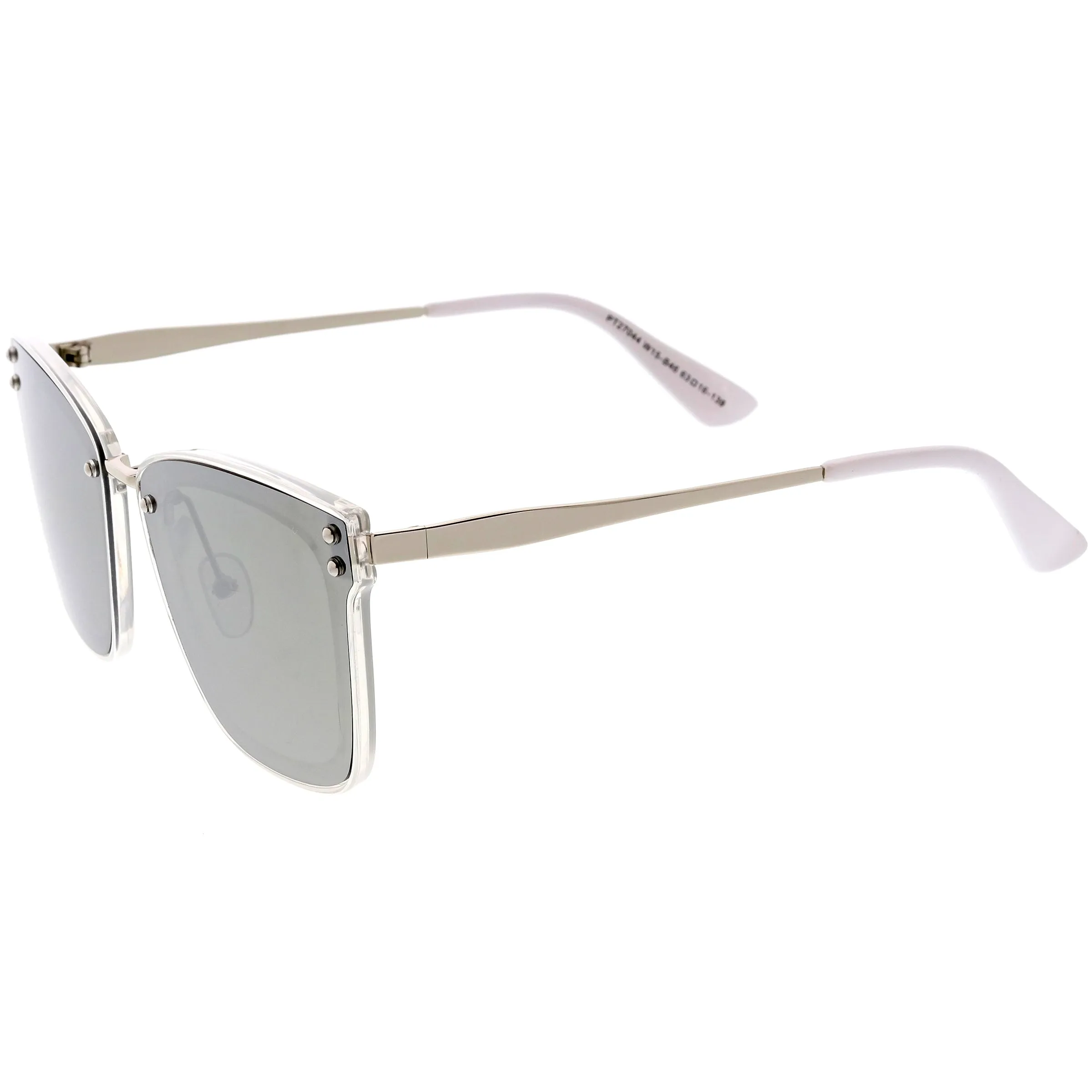 Women's Premium Flat Infinity Mirrored Polarized Lens Sunglasses C882