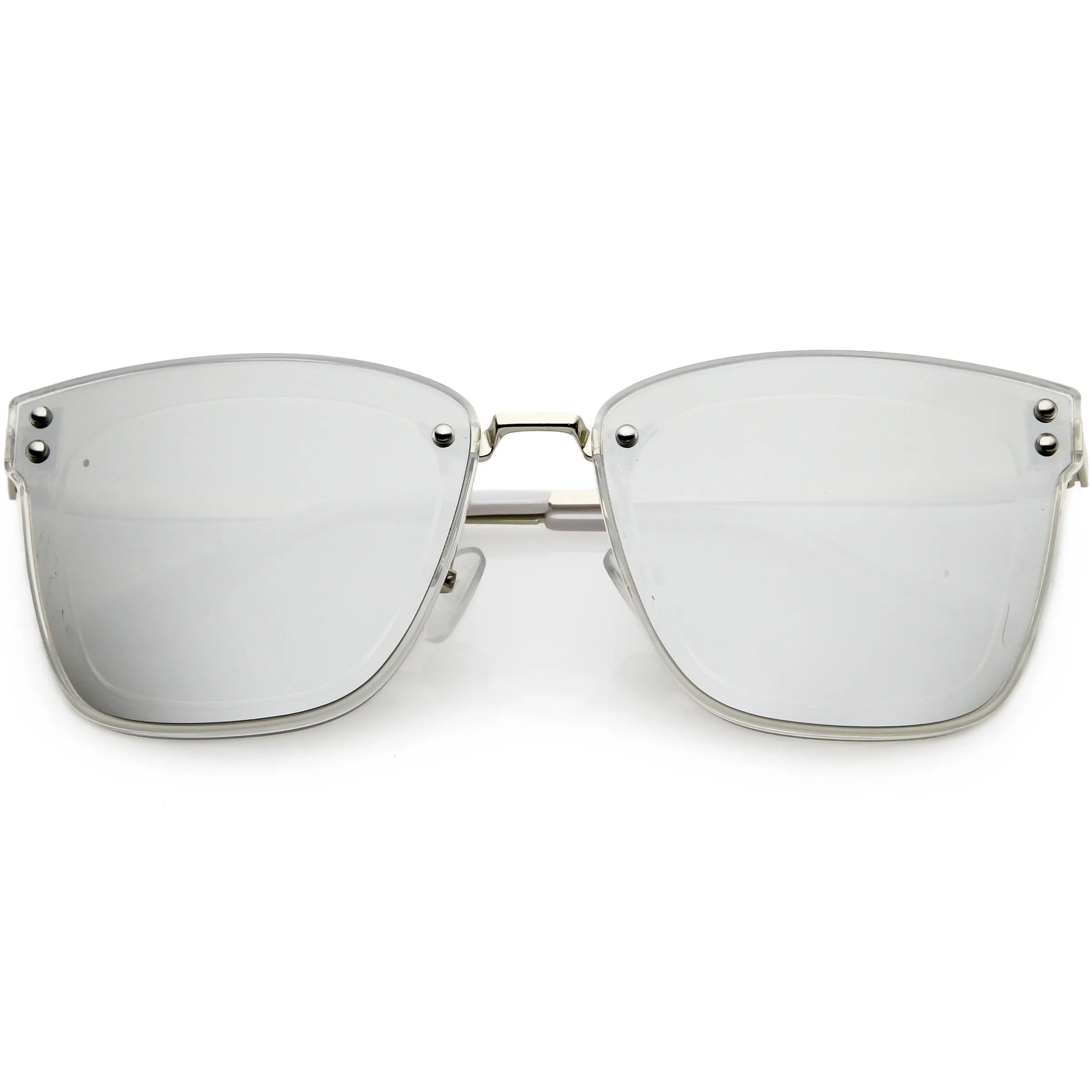 Women's Premium Flat Infinity Mirrored Polarized Lens Sunglasses C882