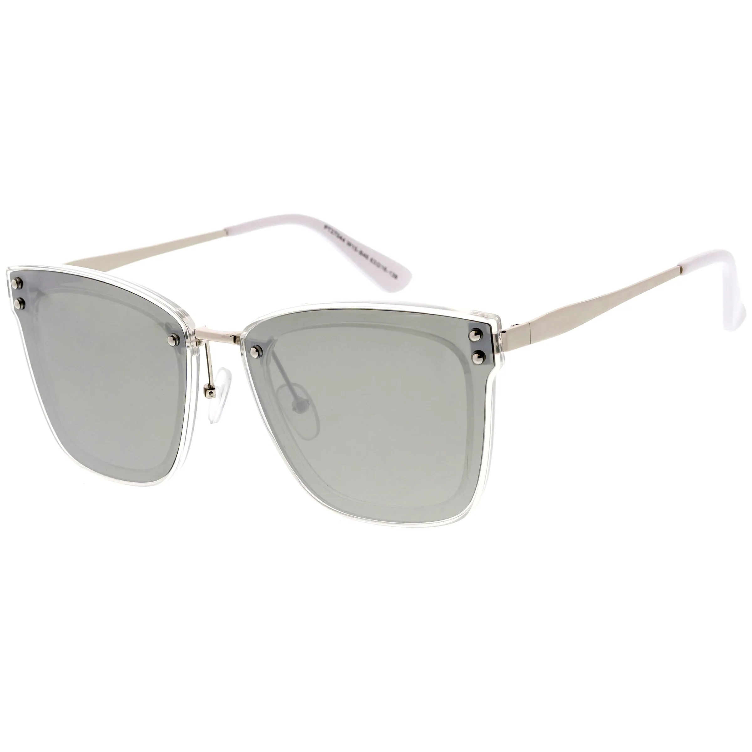 Women's Premium Flat Infinity Mirrored Polarized Lens Sunglasses C882