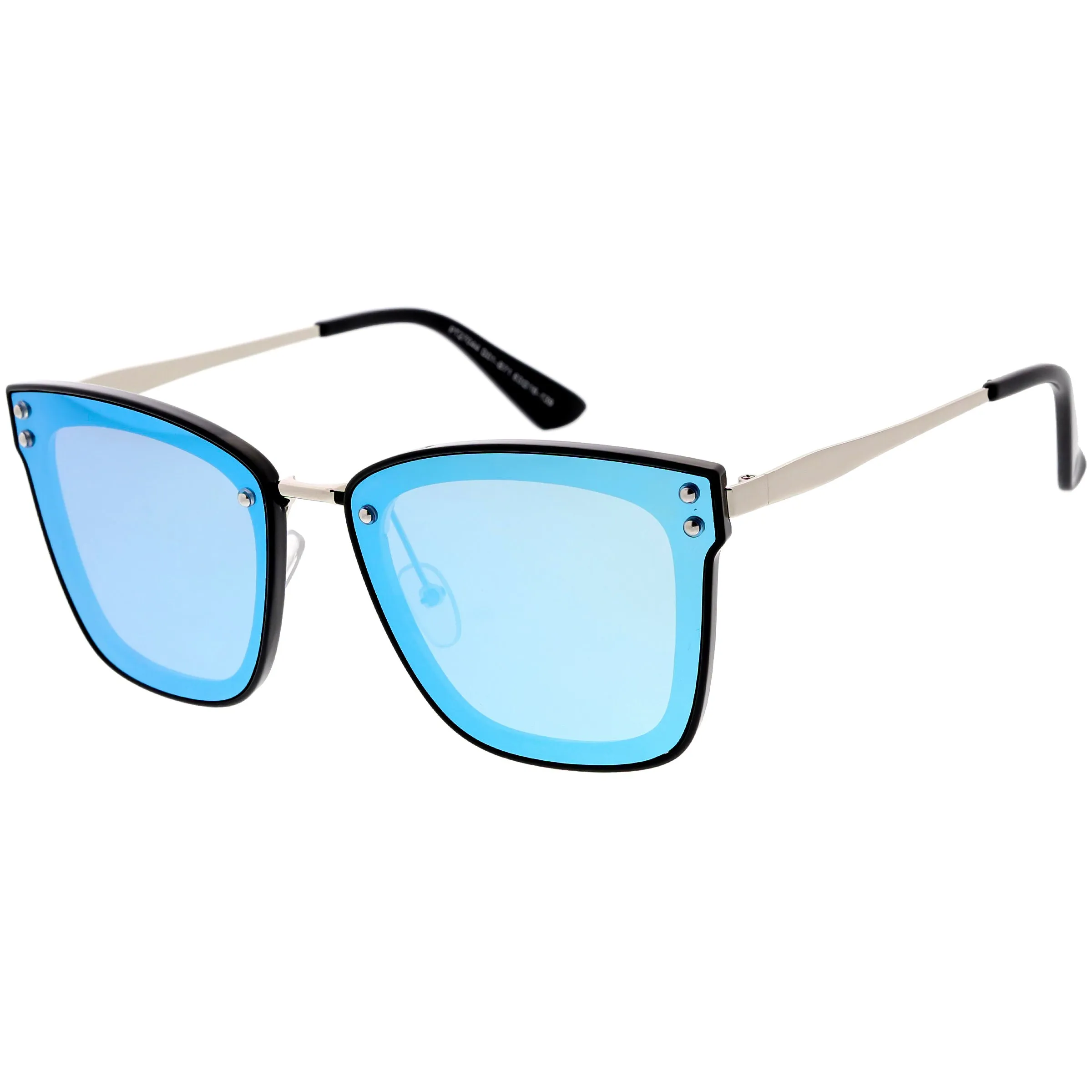 Women's Premium Flat Infinity Mirrored Polarized Lens Sunglasses C882