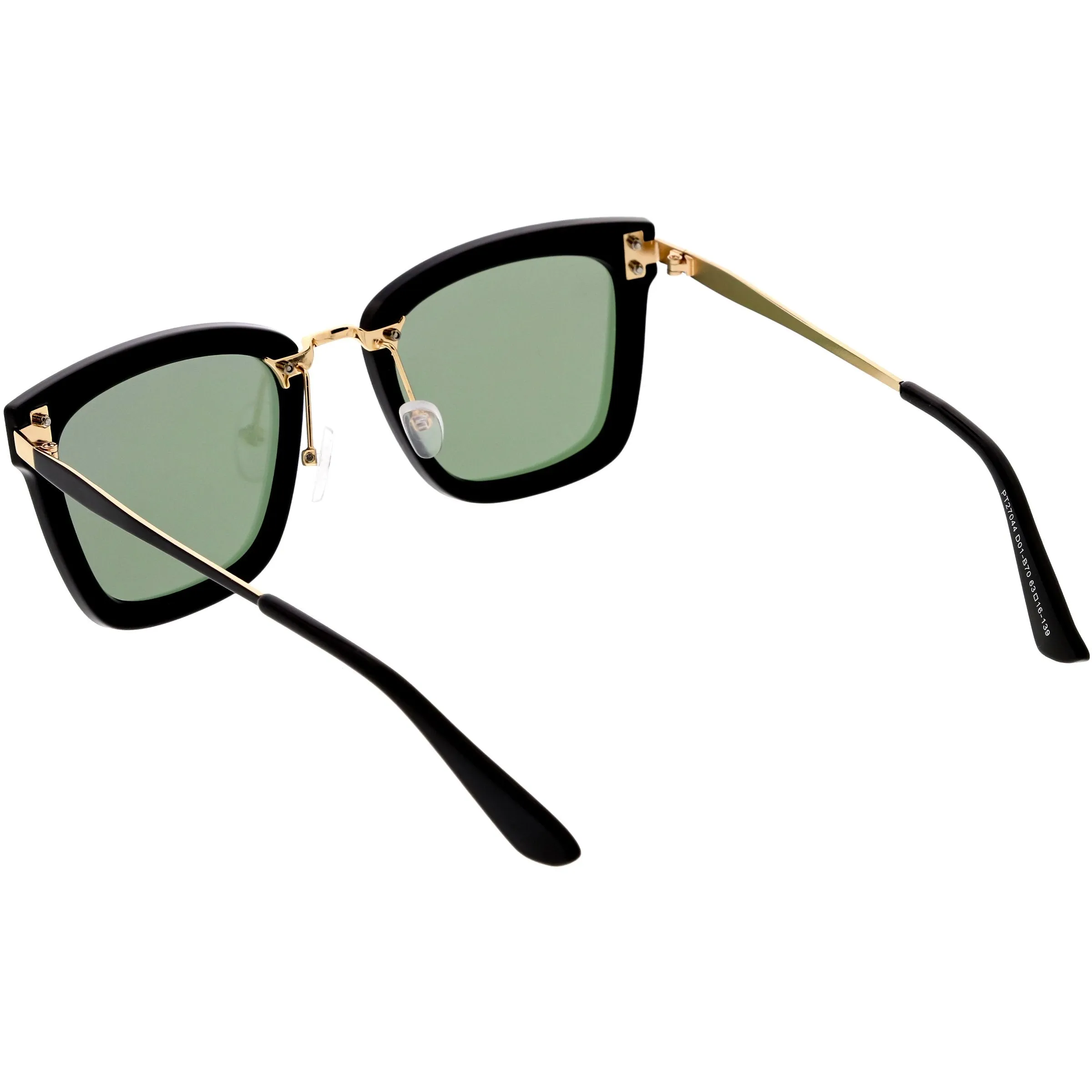 Women's Premium Flat Infinity Mirrored Polarized Lens Sunglasses C882
